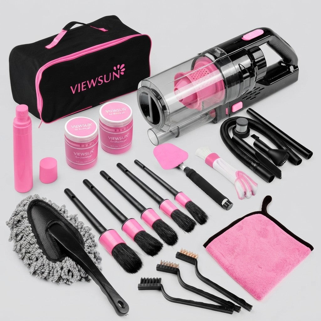 Pink Car Interior Detailing Kit